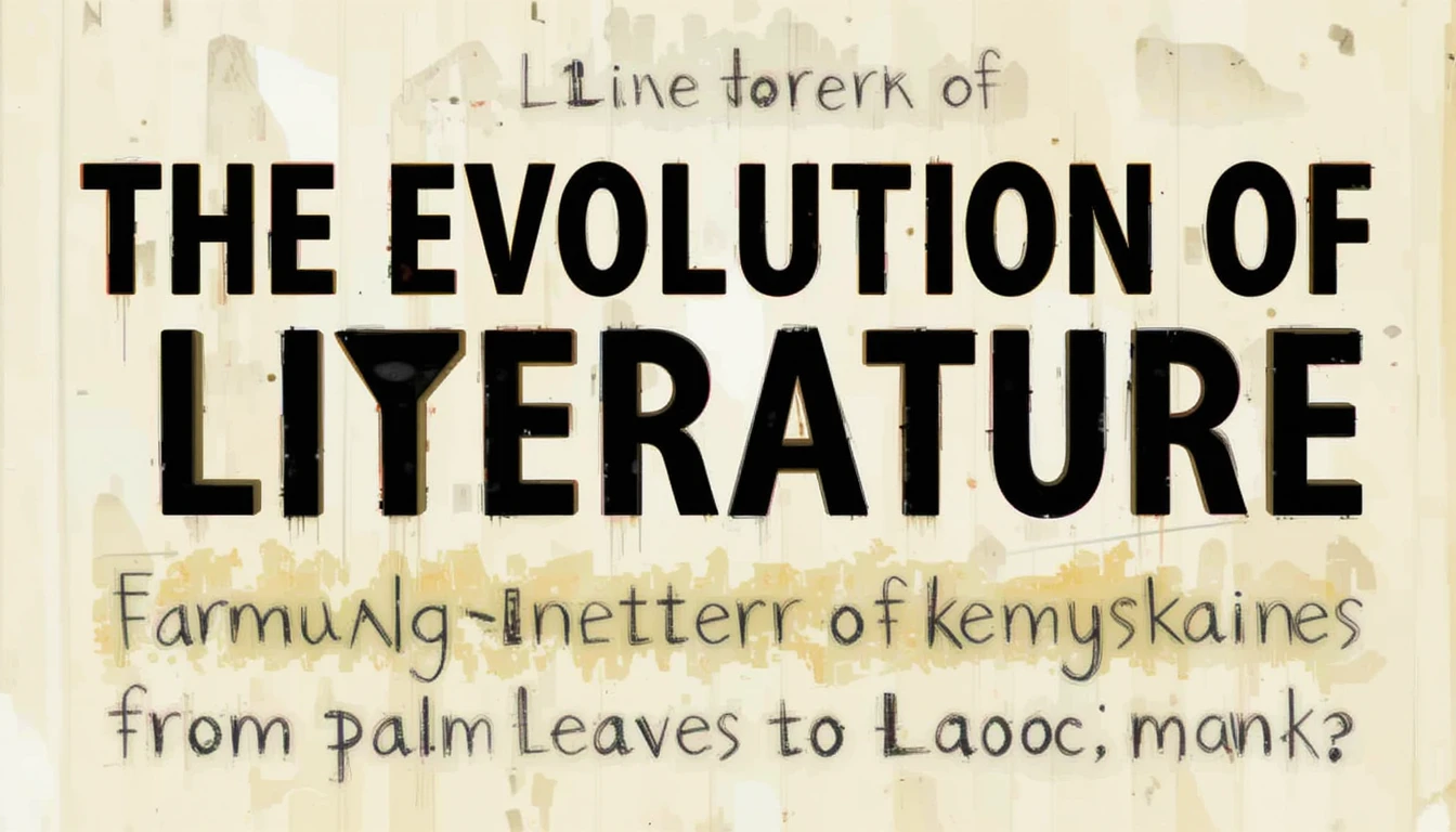 The Evolution of Myanmar Literature: From Palm Leaves to E-books